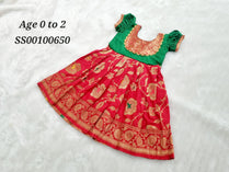 Traditional Red colour kids gown