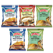 Sakthi Rice Powder Combo Garlic Rice 100 gm Pack of 2 , Dhall Rice 100 gm Pack of 2 , Chilli Chutney Powder Pack of 1