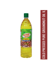 Super Gold Chekku Cold Pressed Groundnut Oil 1L baskymart