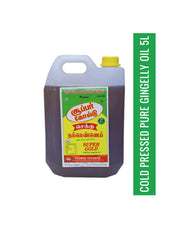 Super Gold Cold Pressed Gingelly Oil 5L baskymart